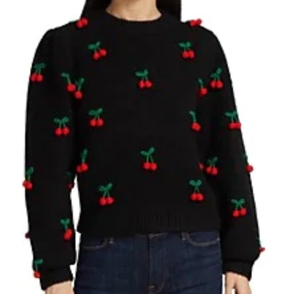 FARM Rio Crochet Cherry Pullover Sweater - Picture 3 of 12